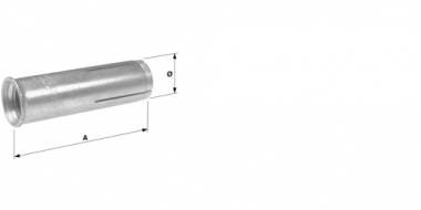 Cheville femelle compacte, HKD, avec  filetage intérieure M10