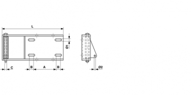Bracket with off-set swivel for twin cast iron weights