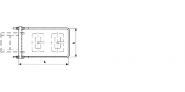 Guidage de poids double pour poids en fonte sur mâts HEB 160–260, pour contrepoids double sur mâts HEB