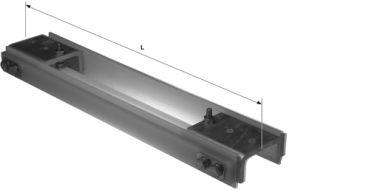 Isolateur de section TB 1200 V pour aiguillages et croisements à fil coupé, L = 610 mm (pour rigide, U 88, U 99)