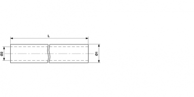 Tube THD rigide, M32 L = 3000 mm