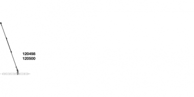 Suspension tube porteur sur câble porteur simple, sans isolation, sur tube porteur G2", avec pendule à câble réglable, équipotentiel