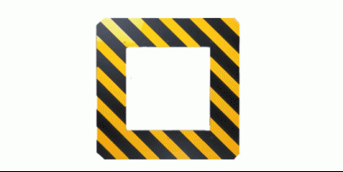 Panneau noir/jaune, 1-chambre, pour indicateur de direction SWICON