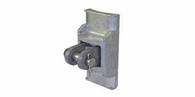 Collier sur mât rond, avec fourche verticale