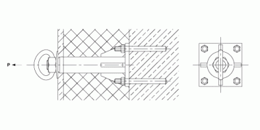 Boulon de scellement spécial acier inox