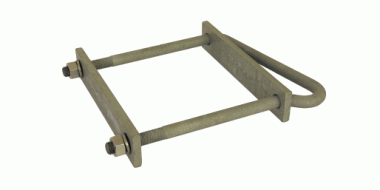 Collier avec 1 retenue Ø = 16 mm sur HEB 200