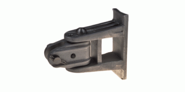 Drehgelenk mit Gabel vertikal, komplett, an Traverse