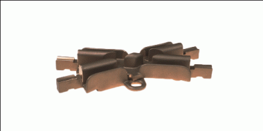 Kreuzungsstück TB–TB, verstellbar, 30°–45°