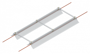 Ensemble d'emperchage étroit, transparent, pour TB, 700 mm