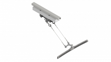 Suspension de ligne de contact TB avec corps isolé type 2, en courbes sur rail d'ancrage type 3 b 3-5° avec griffe de courbe type 0, M16