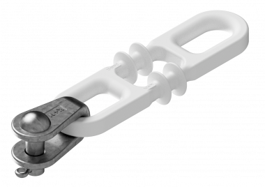 Isolation intermédiaire pour 1 câble, au support, pour 35 mm² câble en acier galv., avec 1 boucle isolante