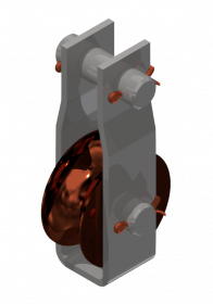 Poulie de suspension de fil de contact