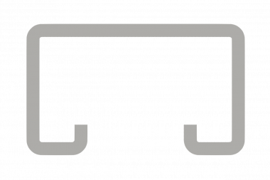 Rail d'ancrage, type 3 B, sans rainure cru