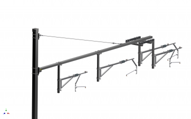 KUMAK CONSOLE POUR VOIES MULTIPLES À MONTAGE OPTIMISÉ DOTÉE D'UN DISPOSITIF DE VERROUILLAGE RAPIDE À CALES