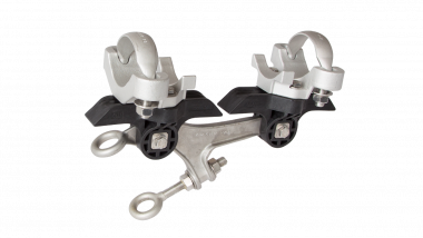 Corps isolé KUSYS2 complet étrier de retenue avec œillet de suspension double, sur tube 2.5"