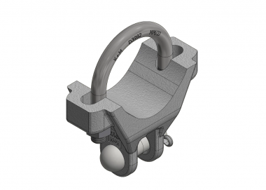 Raccord de fixation sur le tube avec étrier rond, sur tube G2.5"