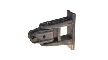 Drehgelenk mit Gabel vertikal, komplett, an Rundmast