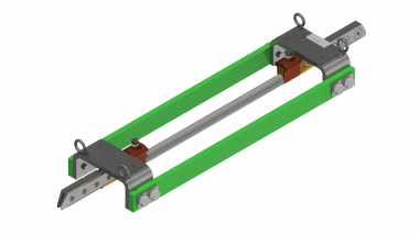 Isolateur de section TB 1200 V avec section de protection pour 1 fil de contact rainuré 107 mm² pièce intermédiaire isolée