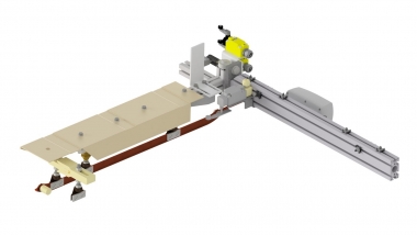 Pont de ligne de contact électrique TRW pour entrées et sorties de dépôts, version droite, tension d'entraînement 24 V DC