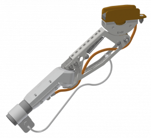 Tête de captation double articulation de trolleybus (25mm)