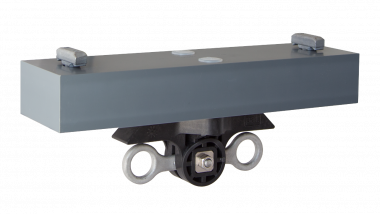 Corps isolé sur rail d'ancrage type 3 B exclusif vis de suspension KUSYS type 1 avec œillet de suspension double