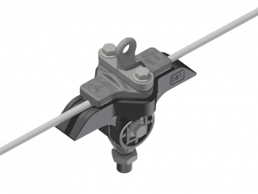 Corps isolé sur câble KUSYS  type 1 avec tige fileté M16 rigide et œillet de suspension