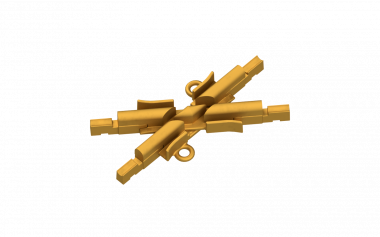 Pièce de croisement TB-TB 40°