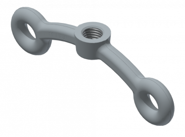 Etrier de suspension avec œillet 5/8" pour support isolé type 1