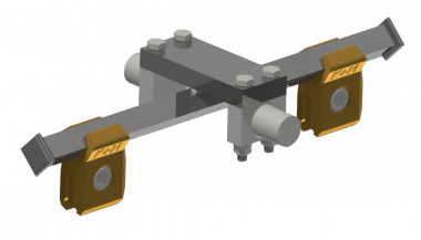 Porteur du fil de contact L=240 mm, sans montée