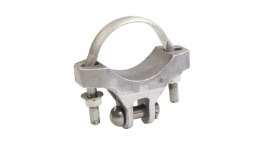 Pipe attachment complete, with U-bolt, to pipe Ø = 90 mm