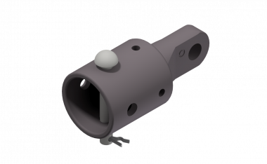 Pipe connector with tongue, complete, to pipe G2.5"