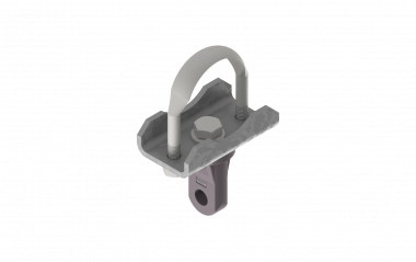 Raccord de fixation sur le tube avec oreille verticale, complet, sur tube Ø = 55 mm