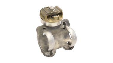 Suspension du câble porteur non-isolée, orientable, rigide, sur tube 2.5", câbles Ø max. 21 mm