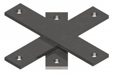 Croix de fixation, pour boulons de fondation M36
