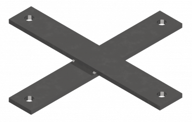 Croix de fixation, pour boulons de fondation M36