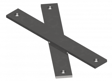 Croix de fixation, pour boulons de fondation M36