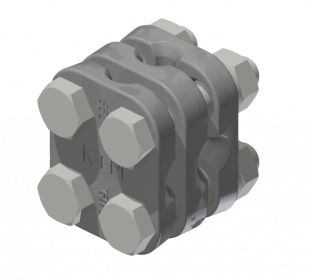 Kreuzungsklemme für Stahlseil 25–50 mm²