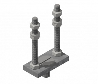 Rohrabstützung doppelt zu Einsatzbogen