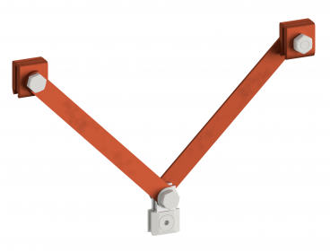 Aufhängung Flachprofil, 1schraubig, L = 200 mm