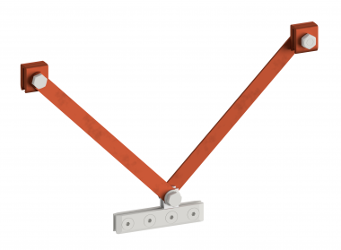 Suspension flat profile, with 4 screws, L = 260 mm