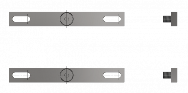 Schalterantrieb-Befestigung an Breitflanschmaste HEB 180-220 für Handantrieb Hub 75/120 mm
