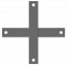 Croix de fixation, pour boulons de fondation M36