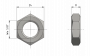 Ecrou hexagonal, Ww 5/8" x 0.5 filet à droite